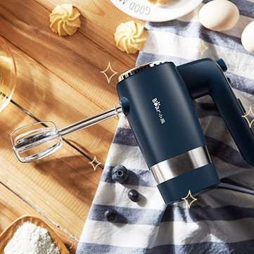 Bear DDQ-B02L1 220V 300W Electric Dough Blender Eggs Blender Food Mixer Milkshake 10-speed