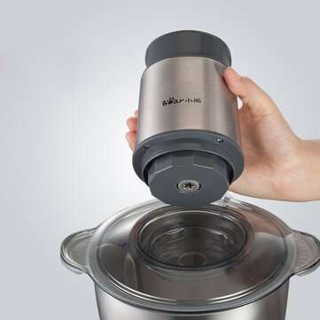 Bear QSJ-B03L5 2 Speeds 300W 2L Capacity Meat Grinder Electric Stainless Steel blender Stir Vegetabl