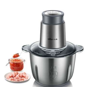 Bear QSJ-B03L5 2 Speeds 300W 2L Capacity Meat Grinder Electric Stainless Steel blender Stir Vegetabl