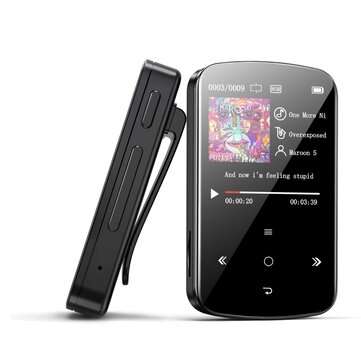 BENJIE M9 32GB Mini USB MP3 Sport Media Player 1.5 inch Color Screen Wireless Blue... (COLOR: BLACK)