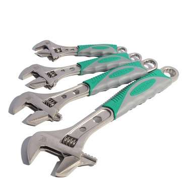 BERRYLION Adjustable Universal Wrench Spanner 6/8/10/12Inch Wrench Set With Alle... (TYPE: 12INCHES)