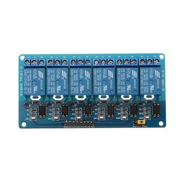 BESTEP 6 Channel 12V Relay Module Low Level Trigger With Optocoupler Isolation