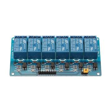 BESTEP 6 Channel 12V Relay Module Low Level Trigger With Optocoupler Isolation