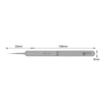 BEST BST-19 Fine Floating-wire Tweezers Ultra-sharp Elongated Mobile Phone Elbow Plus Hard Tweezer