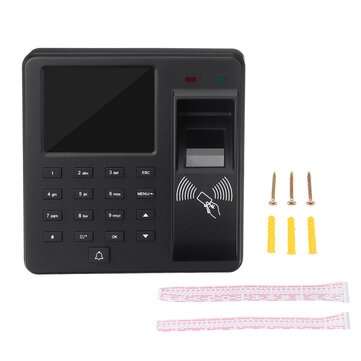 Biometric Fingerprint Attendance Machine Time Clock Employee Check In Out Device