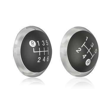 Black Gear Shift Knob Chrome Cap Top For Toyota Avensis 33624-09010 (SPEED: 6SPEED)