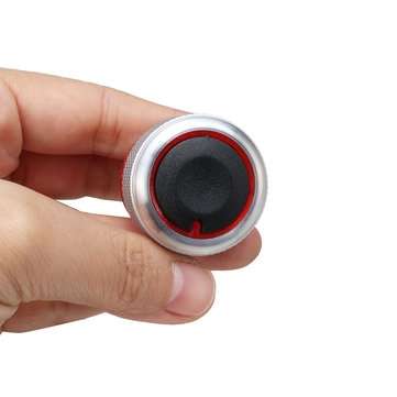 Black Silver 3pcs Aluminum Alloy Heater Knobs Buttons Set For PEUGEOT 206 207 C2 (COLOR.: BLACK)