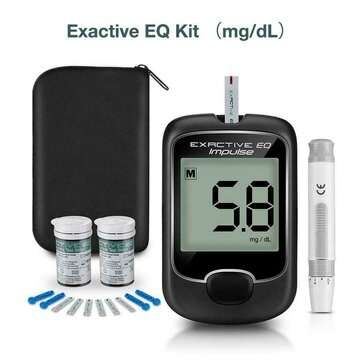 Blood Glucose Monitor Diabetes Testing Blood Sugar Meter With Test Strips Kit (TYPE: K10)