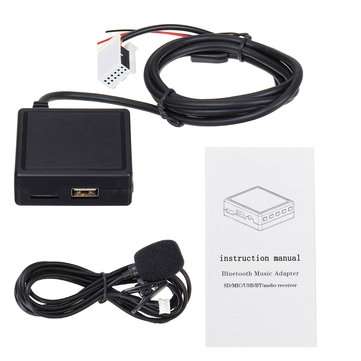 bluetooth Module HIFI Audio AUX Cable Adapter Microphone Support TF Card U Disk for Citroen for Peug