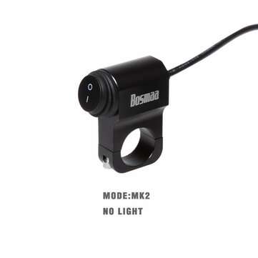 BOSMAA 7/8inch 22mm ON/OFF Headlight Switch For LED Fog Spot Light Motorcycle Wat... (COLOR.: BLACK)