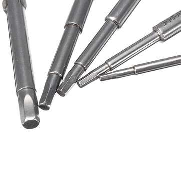 BROPPE 5Pcs 801 H1.5-H4 Hexagon Electric Screwdriver Bits Set  5mm Round Shank Screwdriver Bits