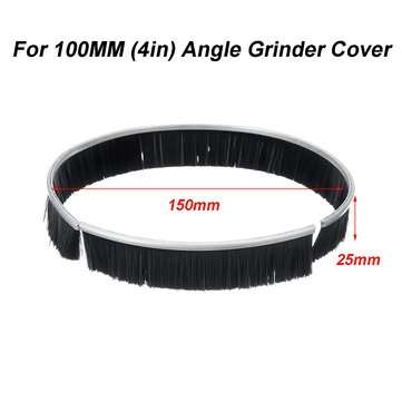 Brush Dustproof Grinding Cover Angle Grinder Dust Shroud Collection for 80-100mm (SIZE: 150MM)