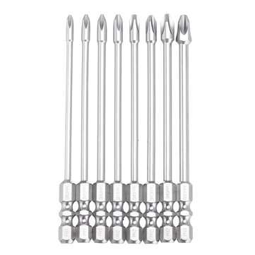 BROPPE 10Pcs 100mm Length Impact Phillips Screwdriver Bit High Torque C... (DIAMETER: 6MM | TYPE: 2)