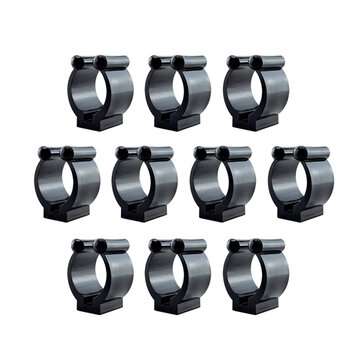 BSET MATEL 10PCS Nylon Portable Fishing Rod Clips Plastic Club Positioning Clamp... (DIAMETER: 17MM)