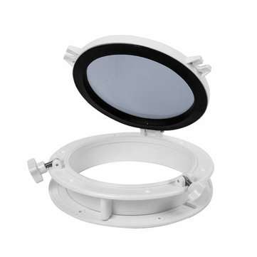 BSET MATEL Round Boat Yacht Windows Porthole Hatch Port Lights Marine Port Hole O... (COLOR.: WHITE)