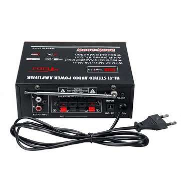 BT-118 bluetooth 2x10W Bass HIFI Lossless Amplifier 220V EU With Remote Control Support FM Memory Ca