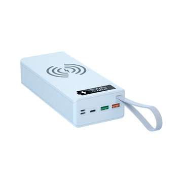 C16-PD-QI  Removable 16-section Power Bank Shell Mobile Power Bank Assembly Kit Di... (COLOR: WHITE)