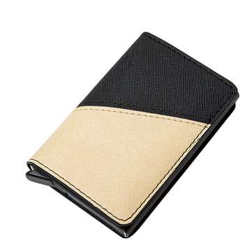 Bycobecy RFID Blocking Wallet Bussiness Card Book Men Vintage Wallet PU Leather ID... (COLOR: BLACK)