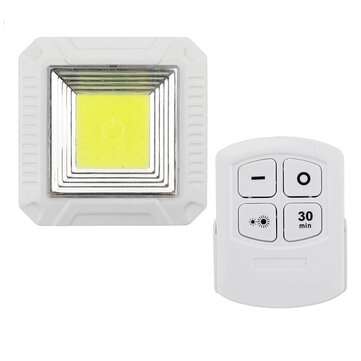 Cabinet Light Auto PIR Kitchen Wardrobe Cupboard Closet Mot... (TYPE: (SQUARE)COBLIGHTREMOTECONTROL)