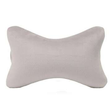 Car Head Rest Bone Shape Car Memory Pillow Cover Head Rest Cushion Blue Gray 281... (COLOR.: GRAY)