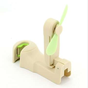 Car Hidden Seat Back Hook USB Cooliing Fan (COLOR1: BEIGE)
