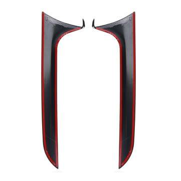 Carbon Black Car Rear Window Side Spoiler Wing Canard Canards Splitter For Audi