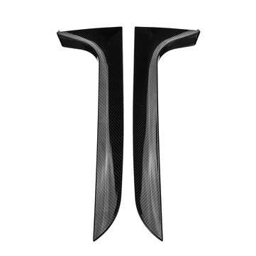 Carbon Black Car Rear Window Side Spoiler Wing Canard Canards Splitter For Audi