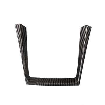 Carbon Fiber Water Cup Holder Interior Cover Trim Decor For BMW X5 E70 2008-2013 (COLOR: BLACK)