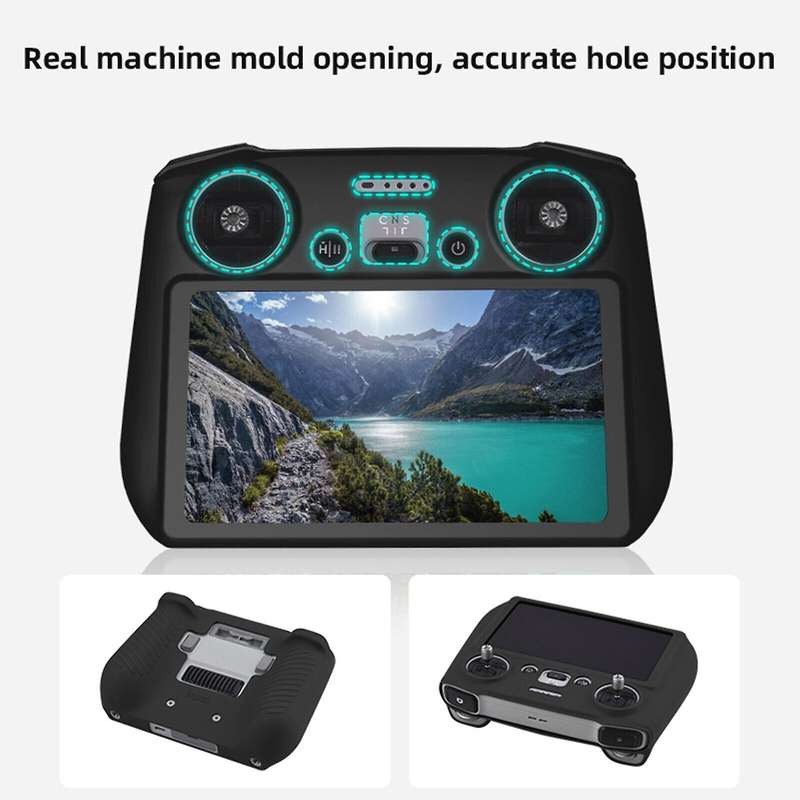 for DJI Mini 3 Pro / DJI RC with Screen PULUZ Silicone Protective Case(Black)