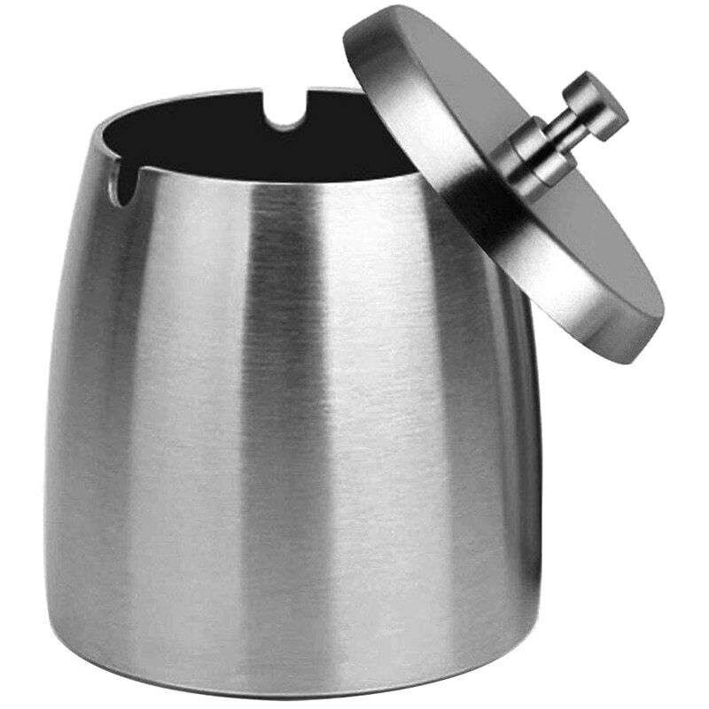Home Stainless Steel Cone Ashtray, Size:Large