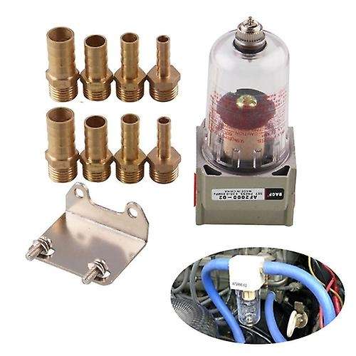 Universal Car Engine Oil Separator Catch Reservoir Tank Can Baffled