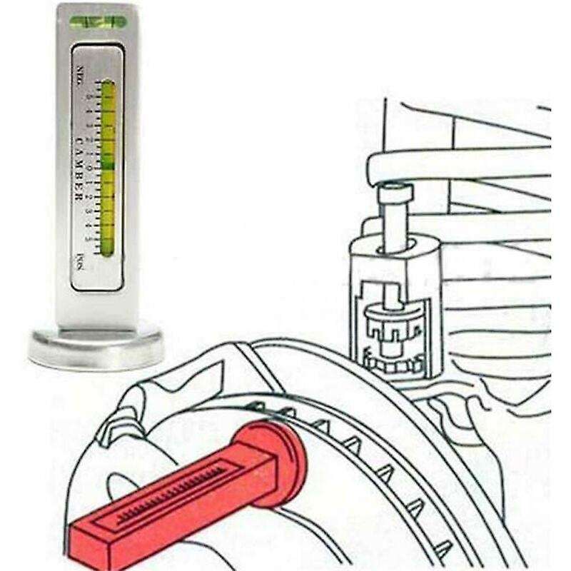 Four-Wheel Alignment Magnetic Level Tire Camber Adjustment and Correction Tool(White)
