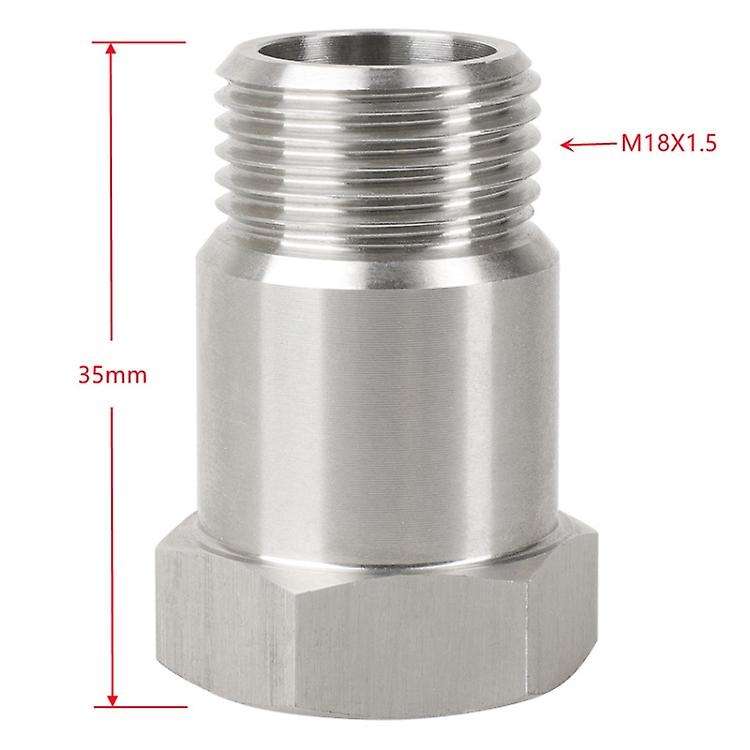 2 PCS Car Oxygen Sensor Adapter Extended Joint M18x1.5
