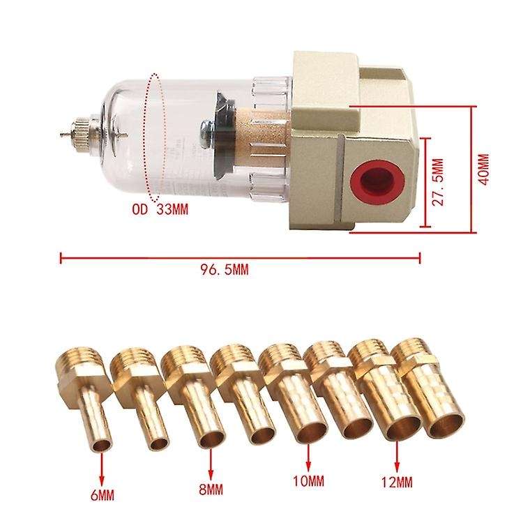 Car Modified Engine Oil Separator Catch Reservoir Tank Can Baffled SMC Oil Air Filter