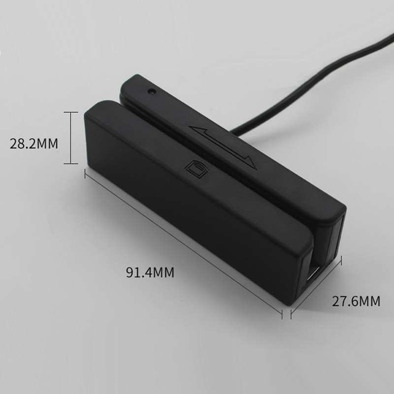 Universal Magnetic Card Reader MSR100 Stripe USB 3 Tracks Strip for Swipe Bar Code Reader From US...