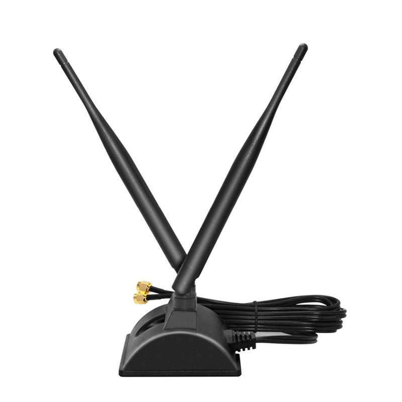 2.4GHz 5GHz 6DBI Magnetic Suction WiFi Antenna PCI-E WiFi Network Card