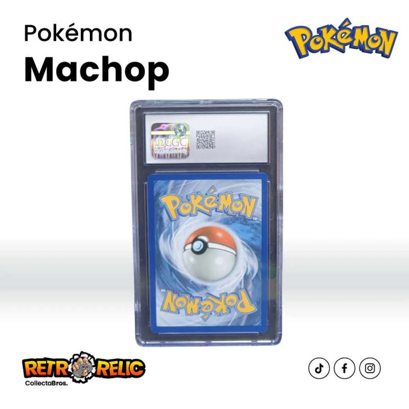 Pokemon - Reverse Holo Machop Pokémon Graded Card!