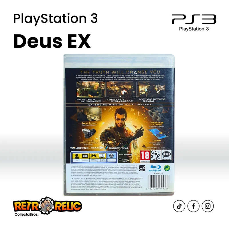 Deus Ex Human Revolution (PS3) videogame - Pre-Owned