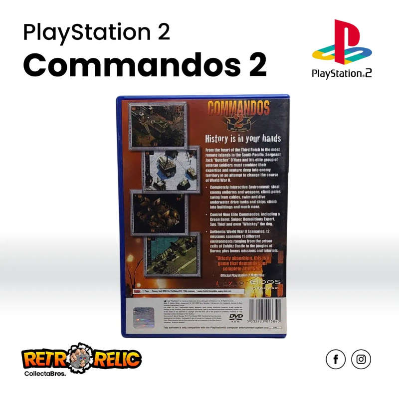 Commandos 2: Men of Courage (PS2) videogame - Pre-Owned