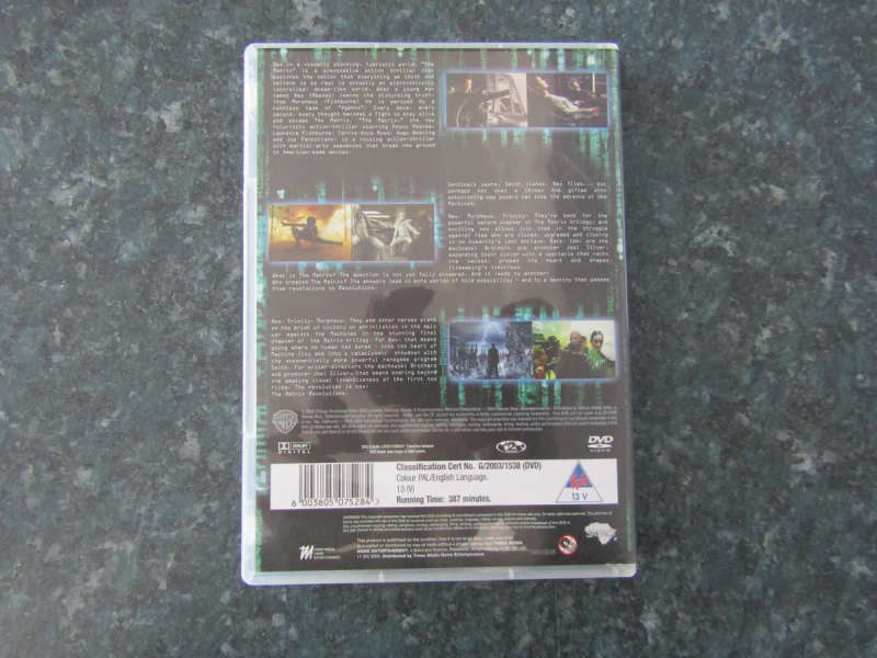 The Matrix/Matrix Reloaded/Matrix Revolutions (3 DVD)