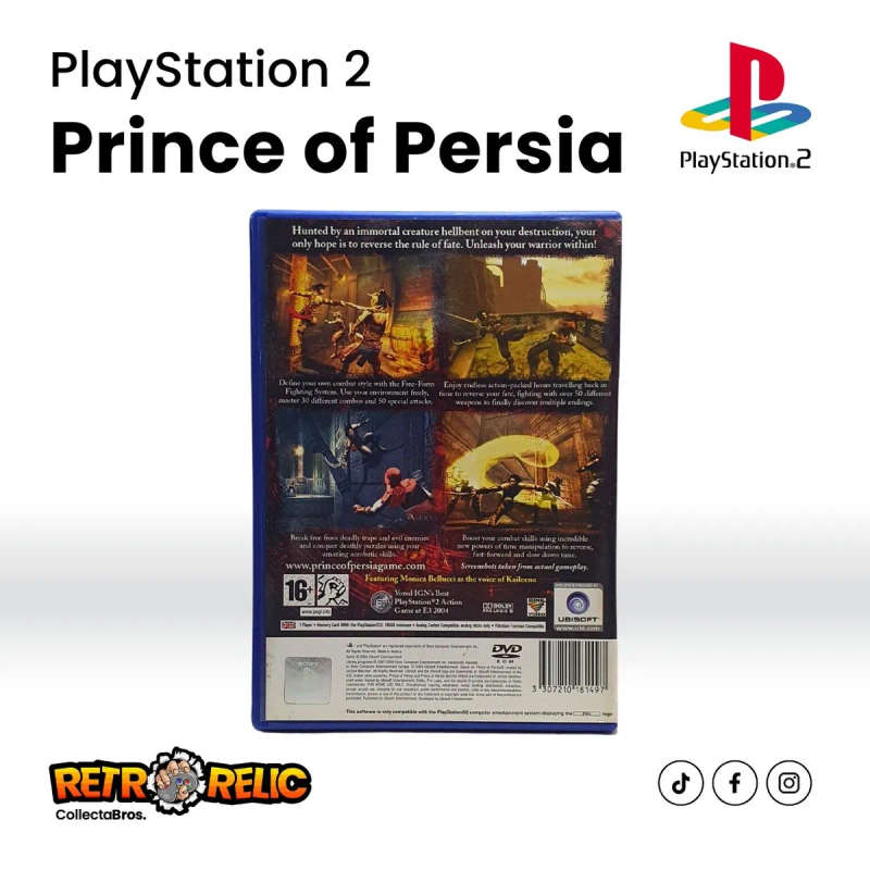 PlayStation Two  Prince of Persia Warrior Within (PS2) videogame - Pre-Owned