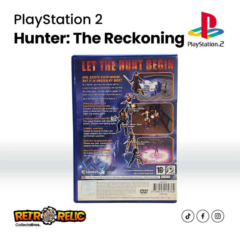 Hunter the Reckoning Wayward(PS2) videogame - Pre-Owned