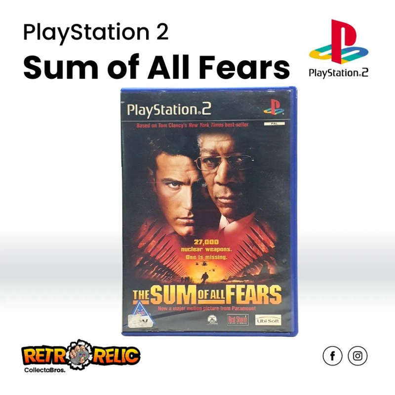 PlayStation Two  The Sum of All Fears PS2 Videogame (Blue Disc) - Pre-Owned