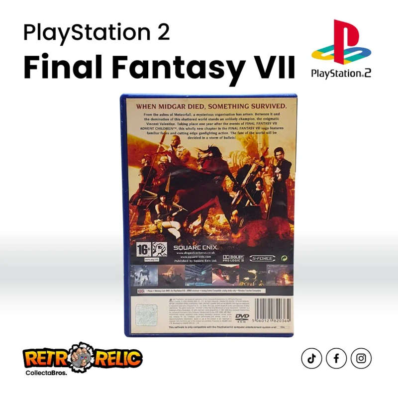 PlayStation Two  Dirge of Cerberus  Final Fantasy VII (PS2) videogame - Pre-Owned