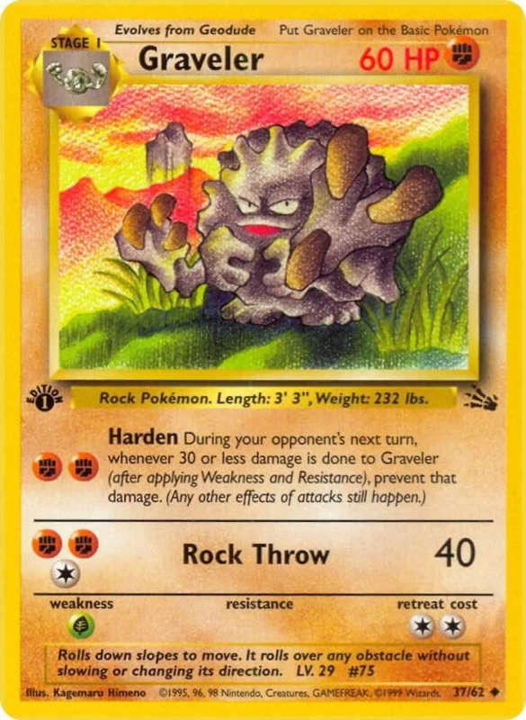 1999 1st Edition Graveler Pokémon Graded Card!