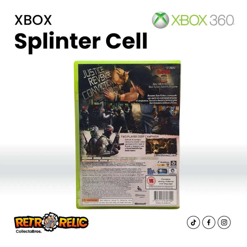 Tom Clancys Splinter Cell Conviction (XBOX 360) videogame - Pre-Owned