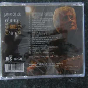 Jannie Du Toit  Jannie Du Toit Chante/Sing/Zingt/Sings BREL (CD)