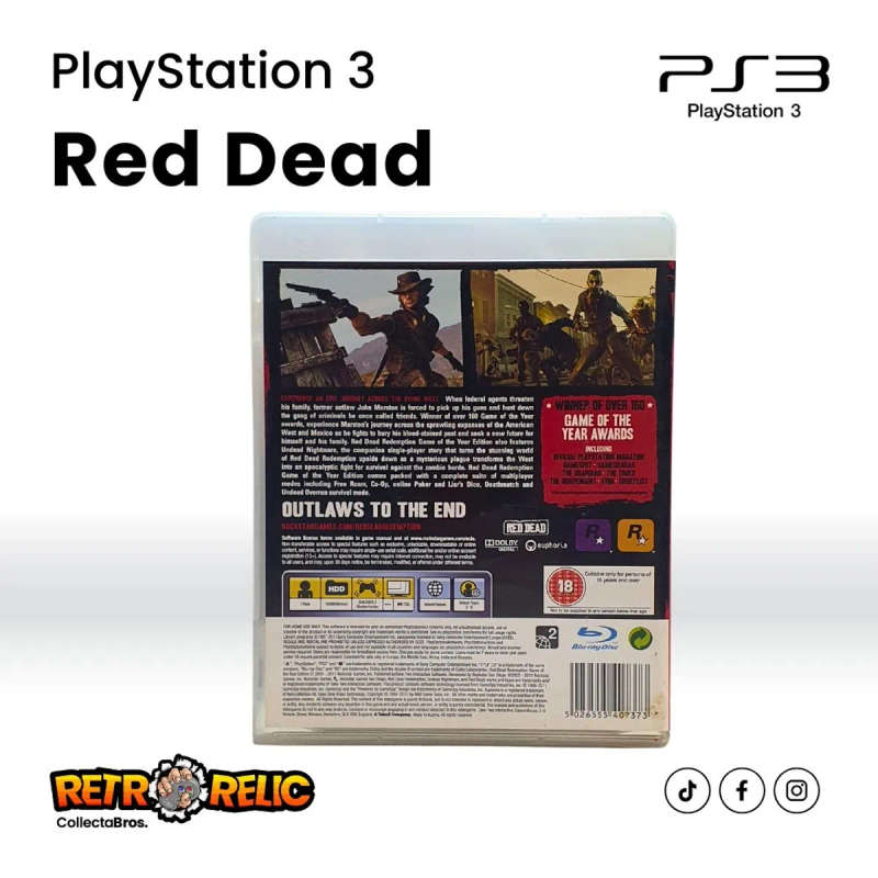 Red Dead Redemption Game of The Year (PS3) videogame - Pre-Owned