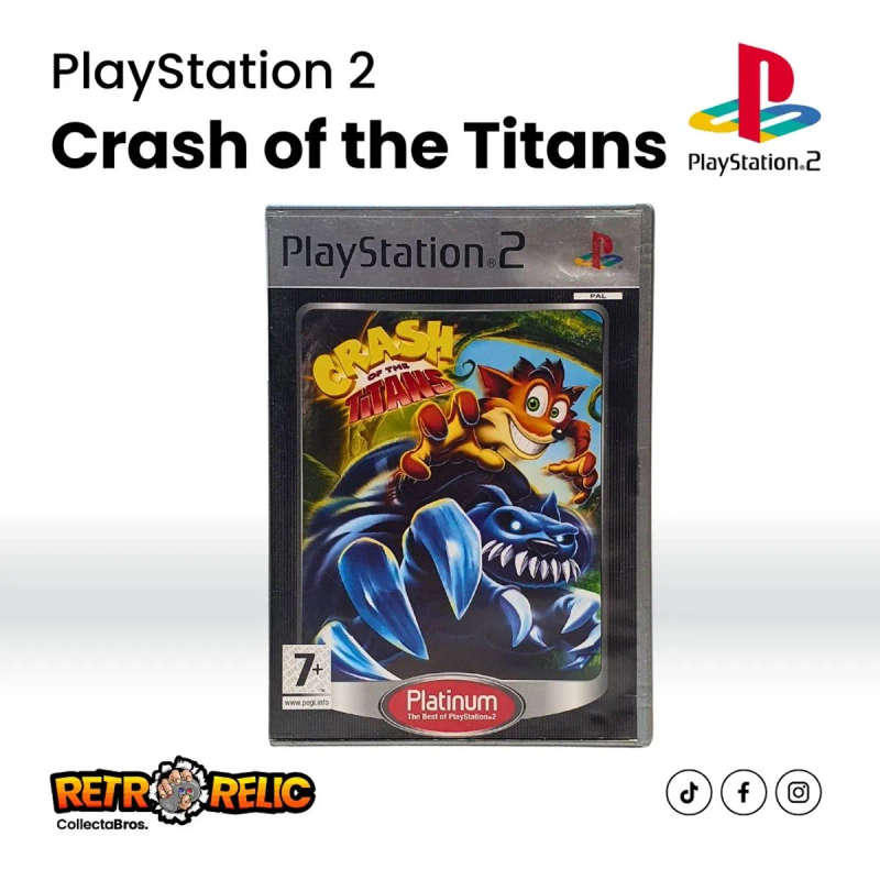PlayStation Two  Crash of the Titans Platinum (PS2) videogame - Pre-Owned