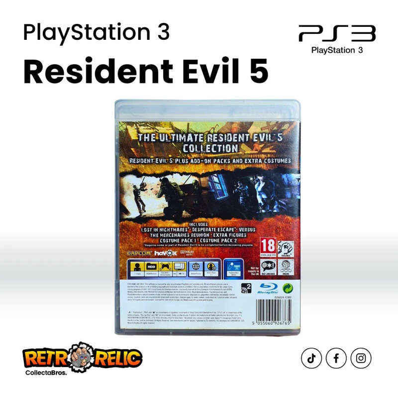 Resident Evil 5 Gold Edition (PS3) videogame - Pre-Owned